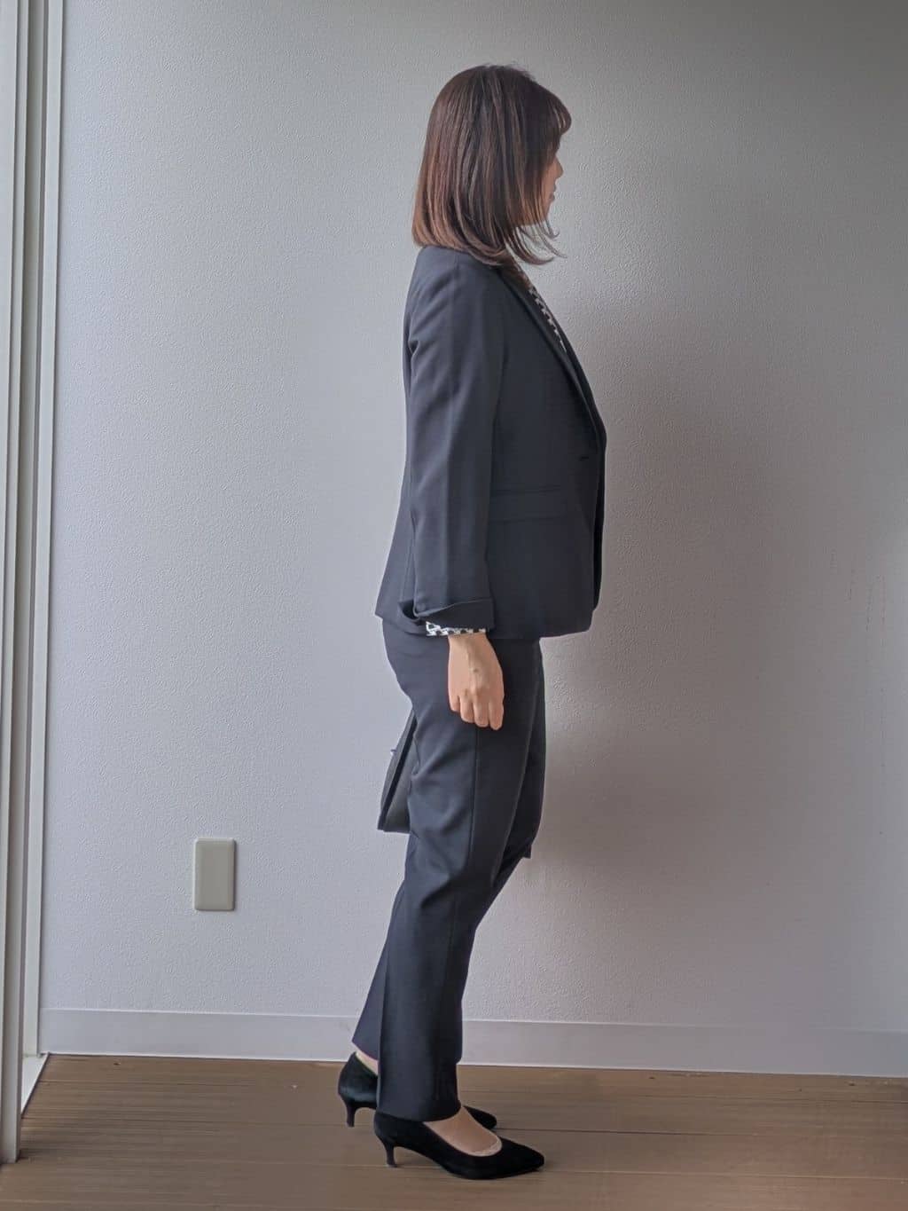 なみきさんの「UNTITLED｜【洗える/お仕事スーツ】ドライメランジ テーラードジャケット」を使ったコーディネート