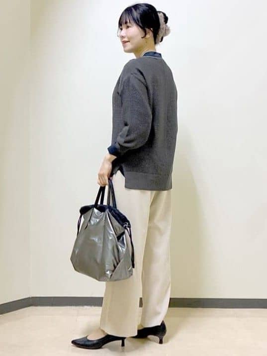  beni_gingerさんの「Reflect｜【パンツ合わせにぴったり◎】ゆったりオフボディニット」を使ったコーディネート