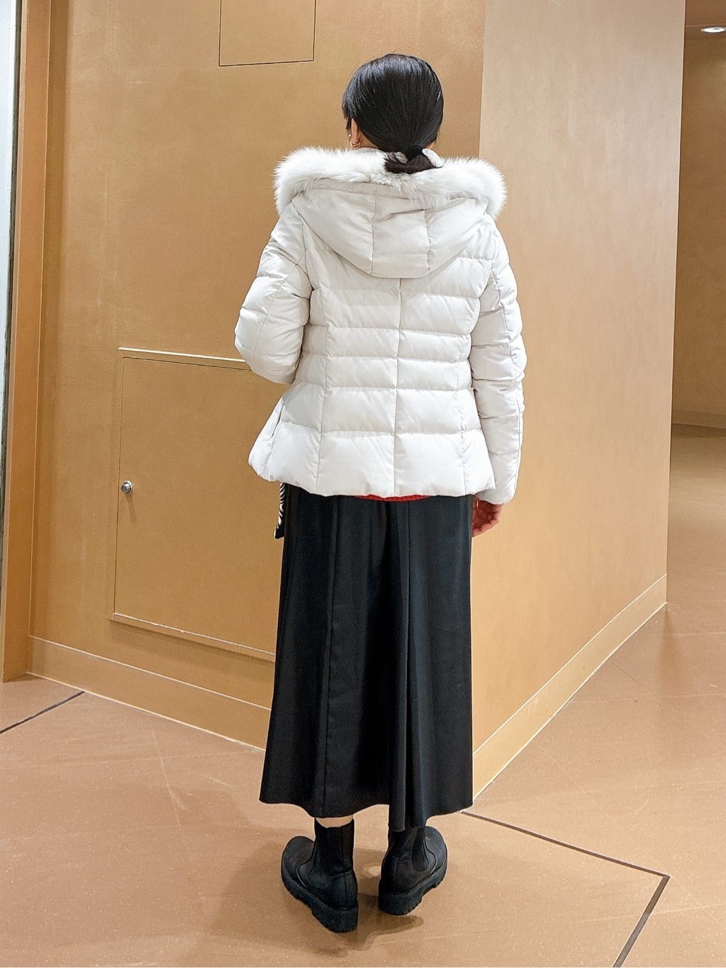 hattoriさんの「INDIVI｜【カシミヤ混】ミドルゲージ ハイネックニット」を使ったコーディネート