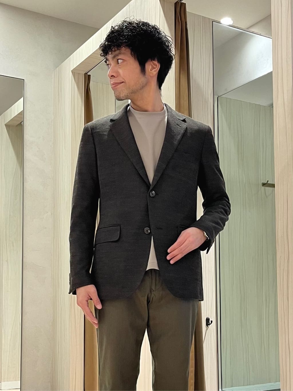 URAさんの「TAKEO KIKUCHI｜【Sサイズ～】ラッセルメッシュ ジャケット」を使ったコーディネート