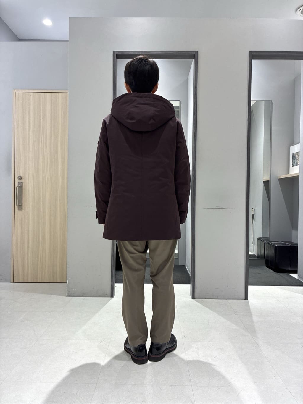 わいずみさんの「TAKEO KIKUCHI｜【None Of Stress】ストレッチ ダウンブルゾン」を使ったコーディネート