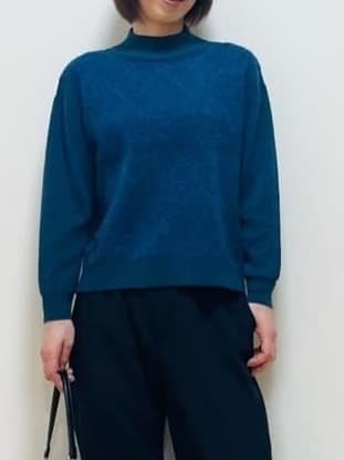 Riiさんの「Reflect｜アーガイル柄ハイネックニット」を使ったコーディネート
