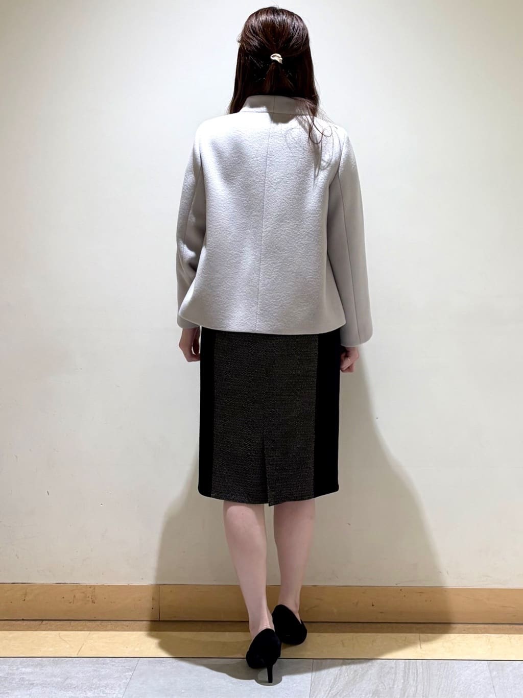 sakiさんの「COUP DE CHANCE｜【日本製／ラメ混】ジャージ素材タイトシルエットワンピース」を使ったコーディネート
