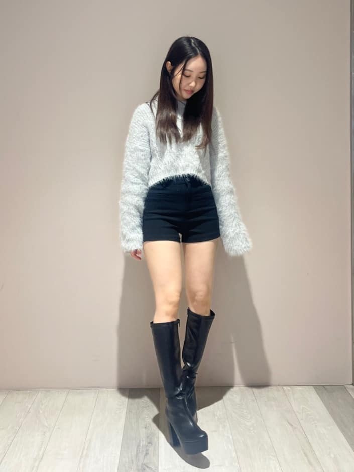 kaaさんの「ESPERANZA｜【ラク盛り/約12cm】ラク盛り厚底ロングブーツ」を使ったコーディネート