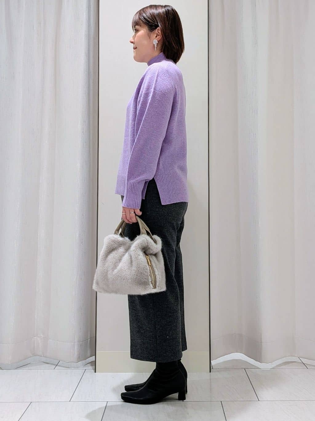 Onumaさんの「UNTITLED｜【8色展開/洗える】ウールカシミヤ ハイネックニット」を使ったコーディネート