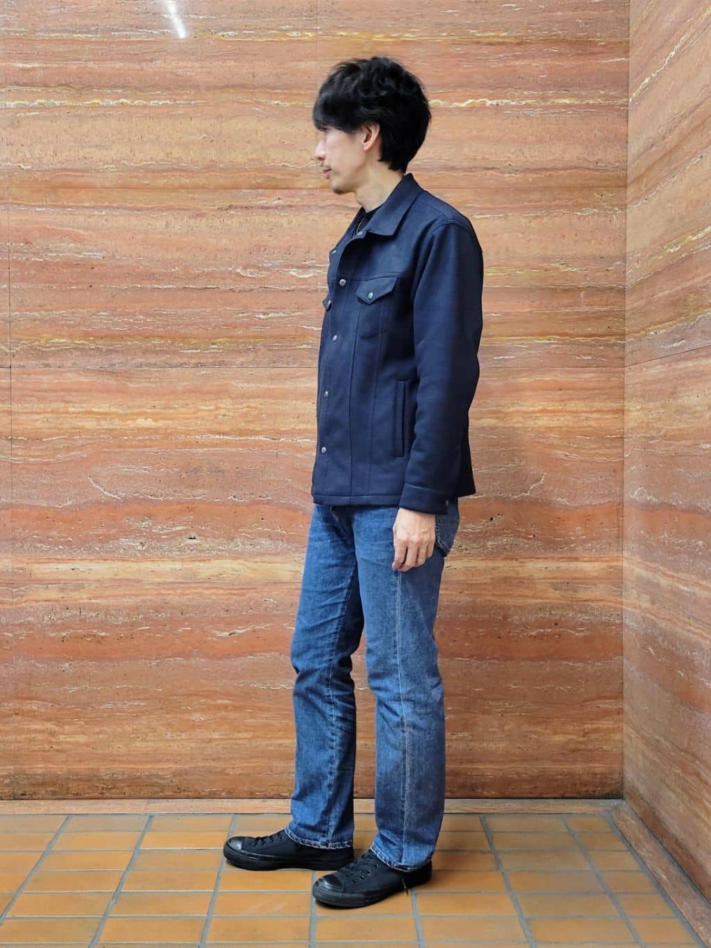 piroyaさんの「TAKEO KIKUCHI｜【モンスターストレッチ】日本製 ウォッシュド デニムパンツ」を使ったコーディネート