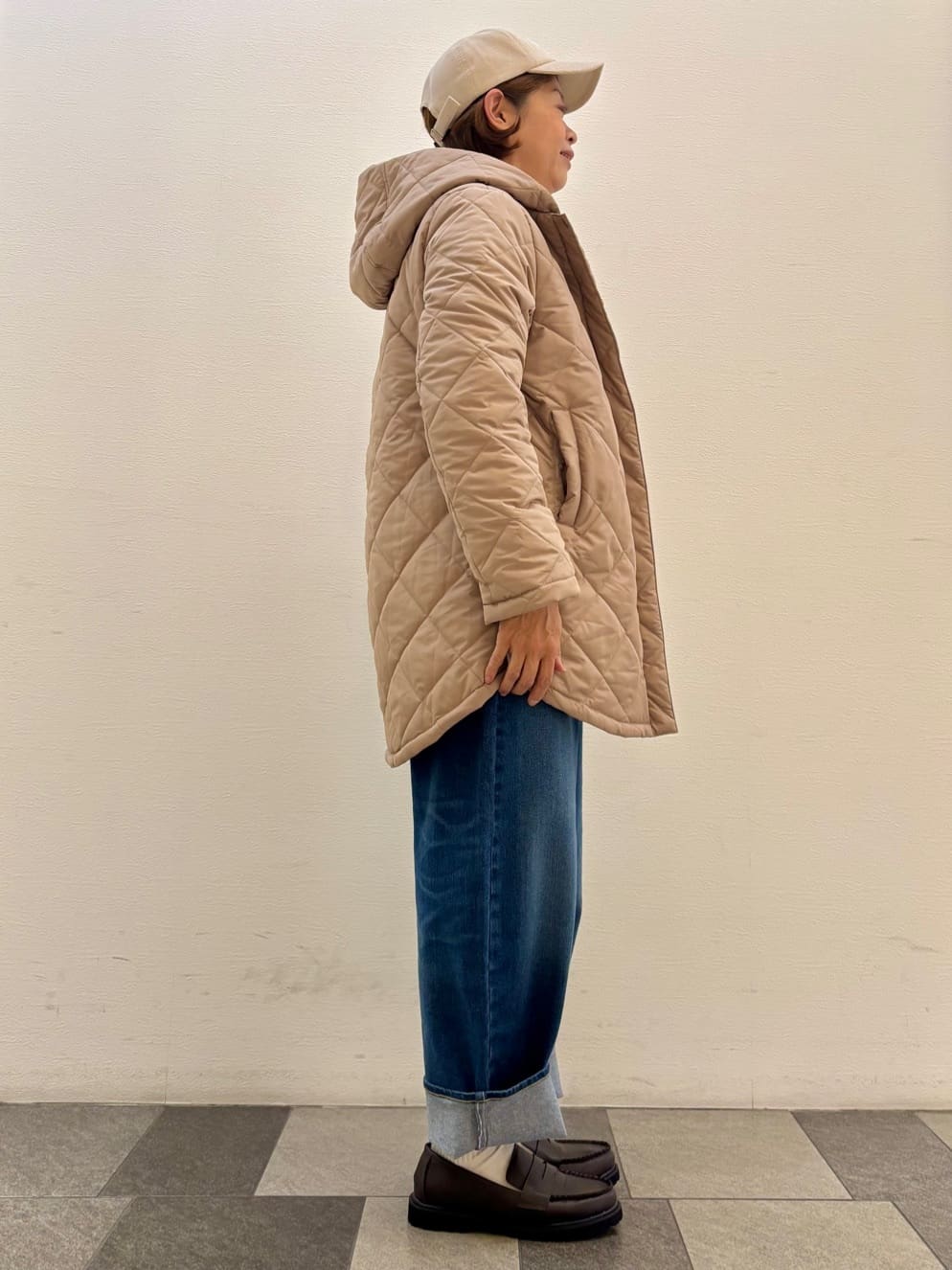 Haruさんの「Dessin｜【2WAY/洗える】中綿キルトコート」を使ったコーディネート