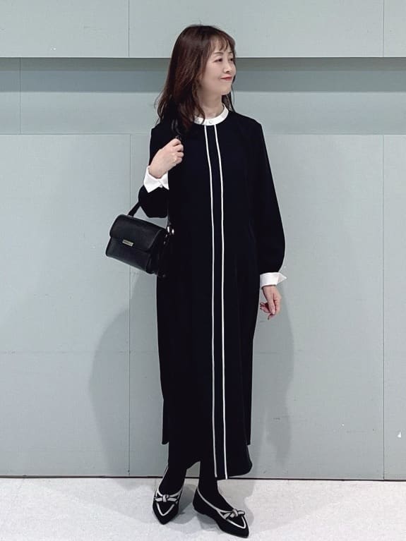 makiさんの「UNTITLED｜【日本製／通勤／フォーマル】カシミヤ混ノーカラーコート」を使ったコーディネート