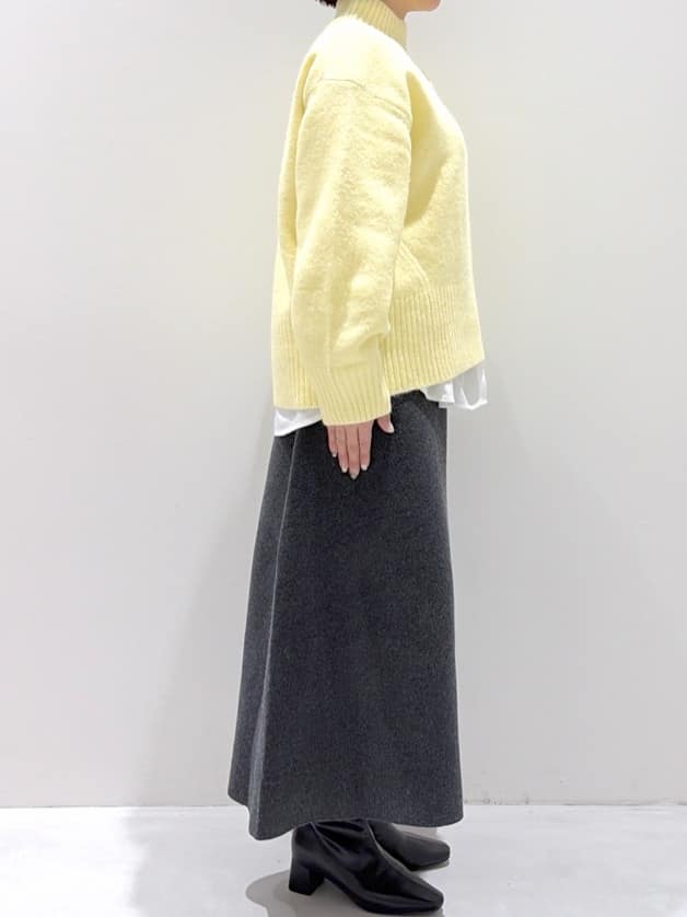 chiakiさんの「OPAQUE.CLIP｜ふわふわハイネックニット【洗濯機OK】」を使ったコーディネート