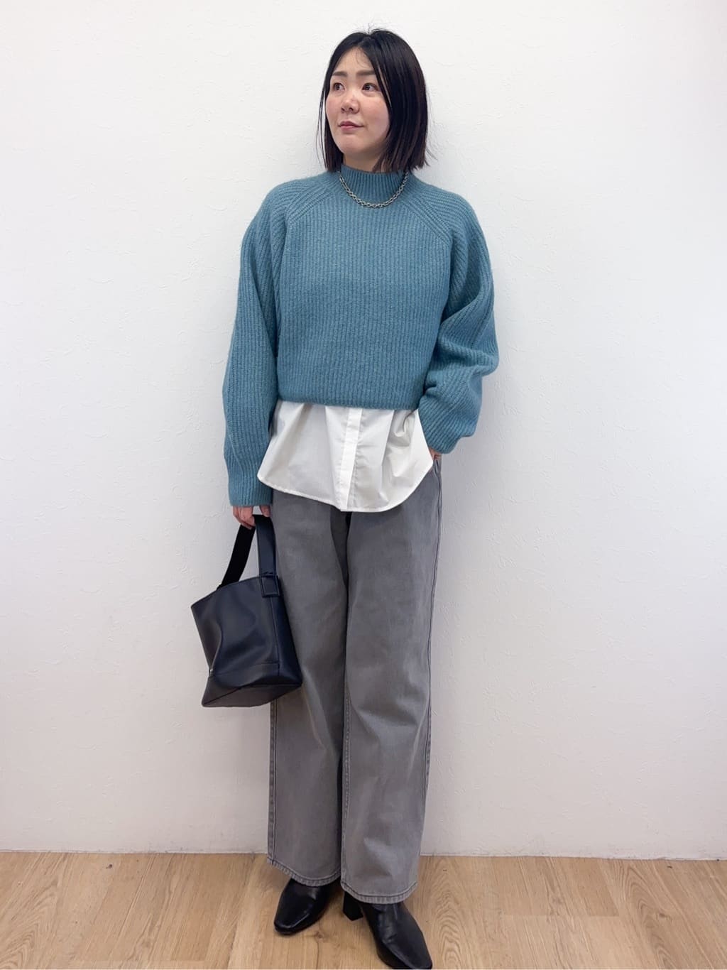 Takeさんの「OPAQUE.CLIP｜カシミヤブレンドウールミドルピーコート」を使ったコーディネート