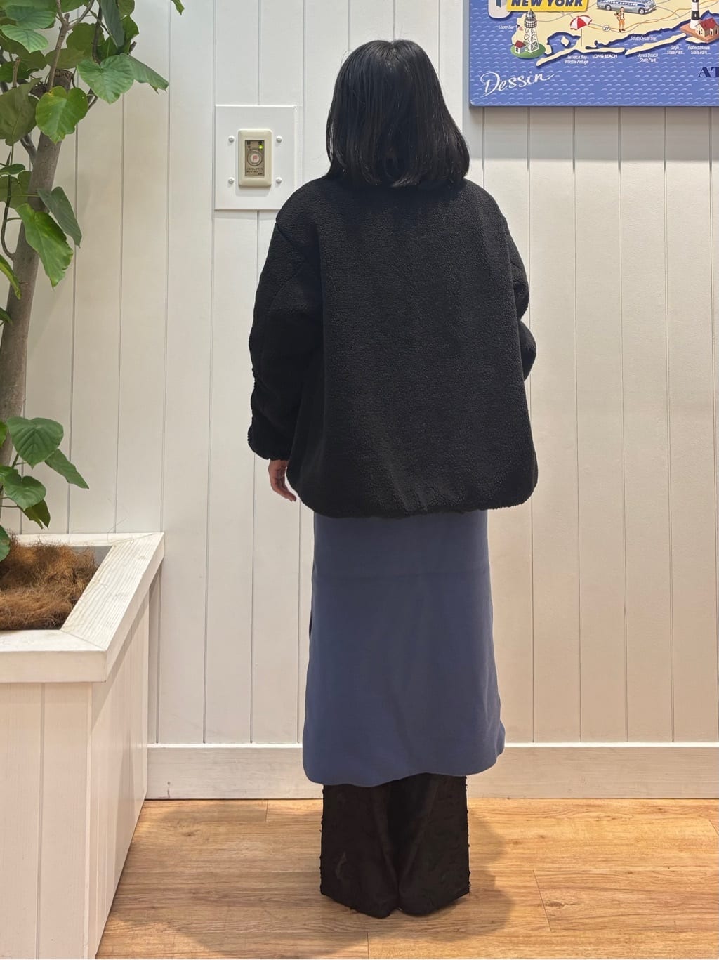 OKADAさんの「Dessin｜【2点セット／洗える】パンツレイヤードワンピース」を使ったコーディネート