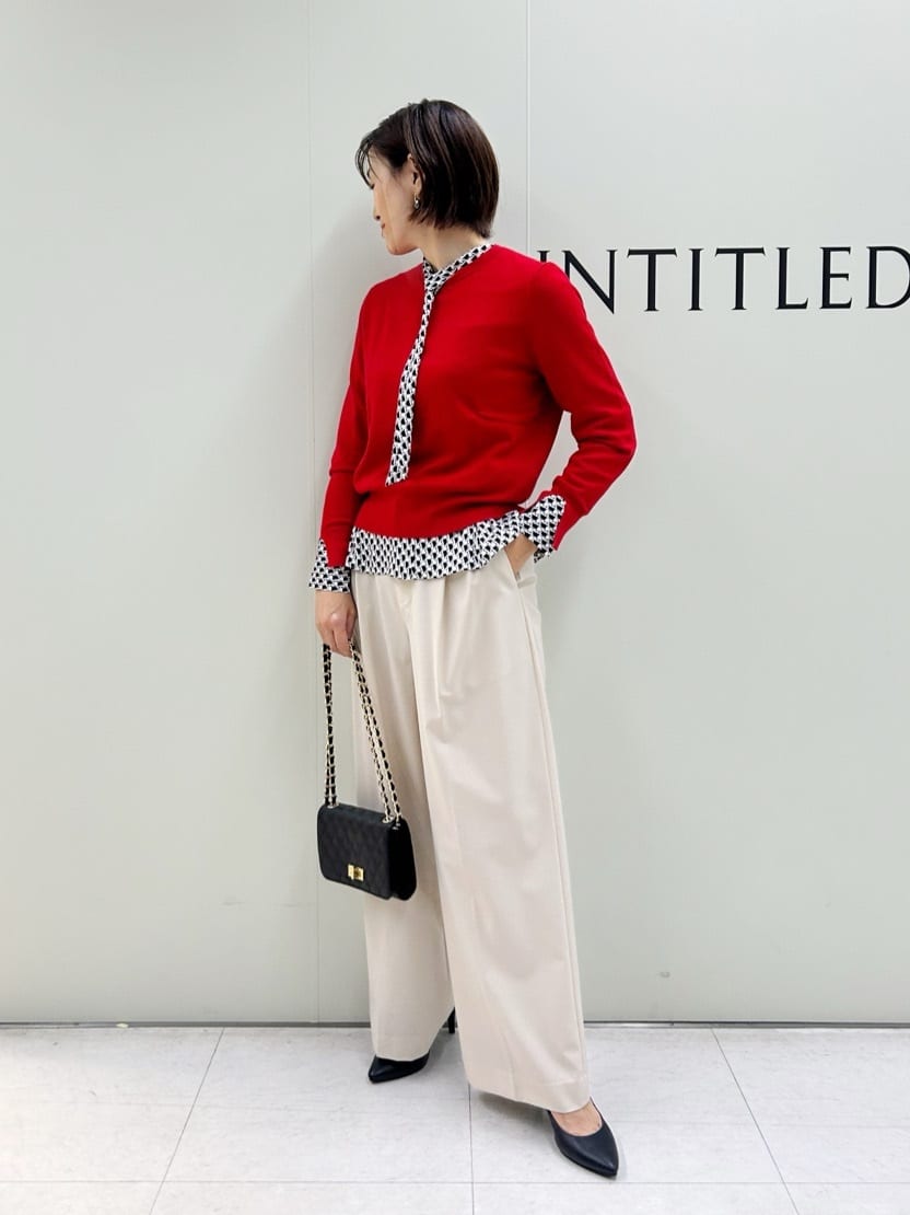 Mikiさんの「UNTITLED｜【アンサンブル可/洗える】ウォームスパンニット」を使ったコーディネート