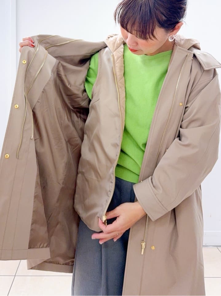 Osawaさんの「Dessin｜【4WAY/洗える】ベスト付き中綿キルトコート」を使ったコーディネート