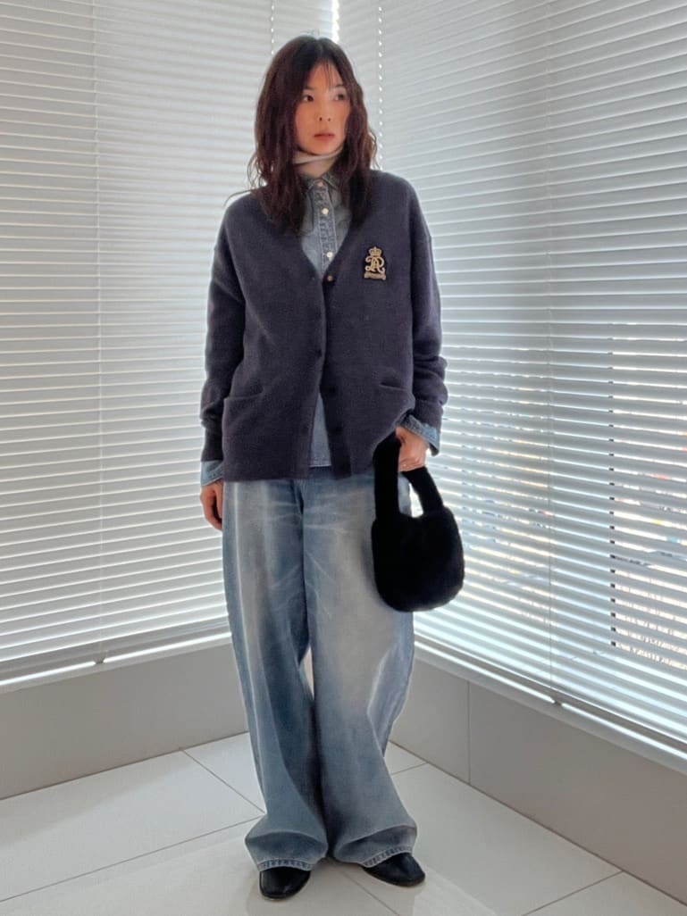 misaさんの「DRESSTERIOR｜レタードニットカーディガン」を使ったコーディネート