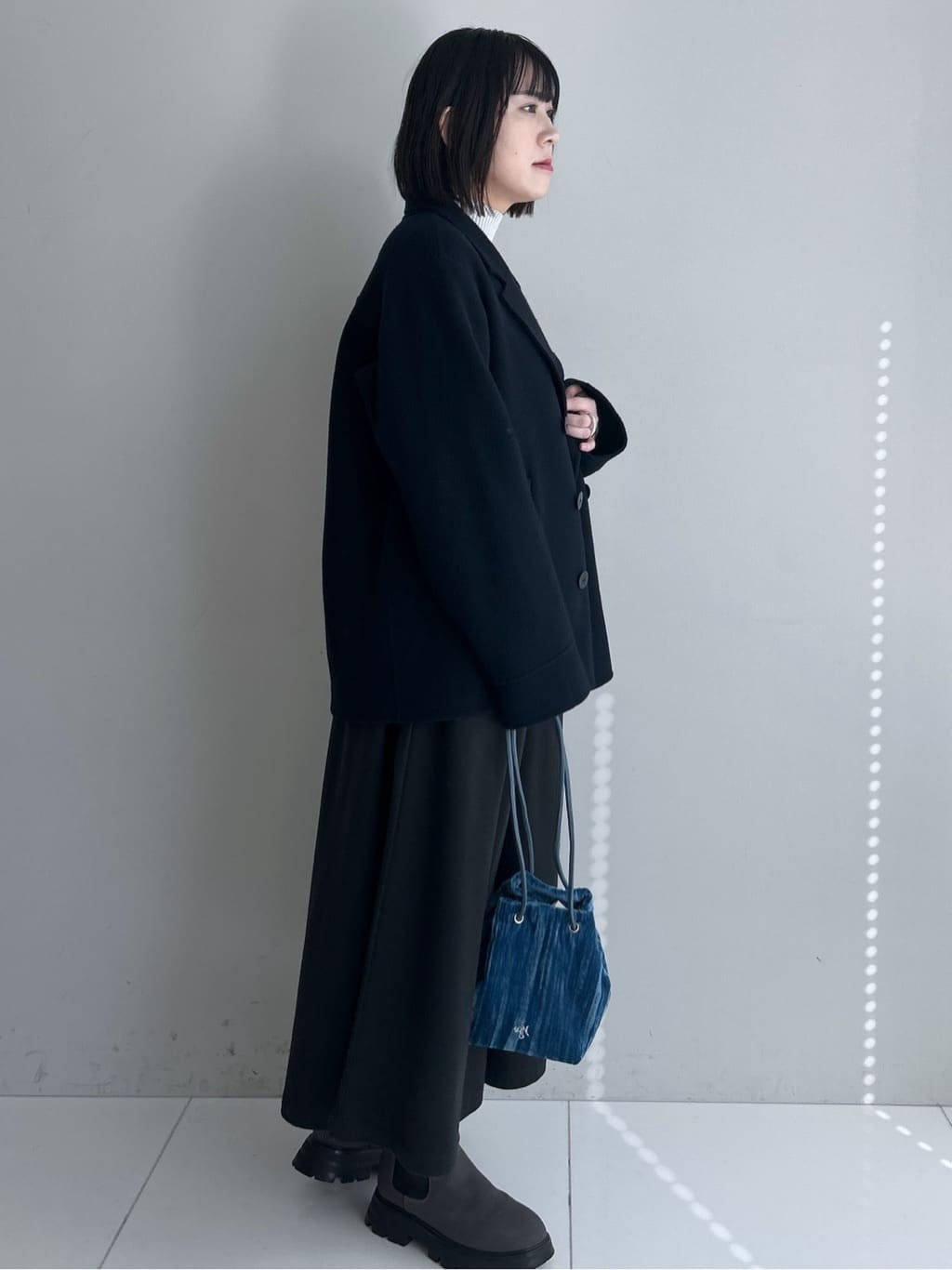 Hirokaさんの「Dessin｜【洗える】ウール混リバーメルトンコート」を使ったコーディネート