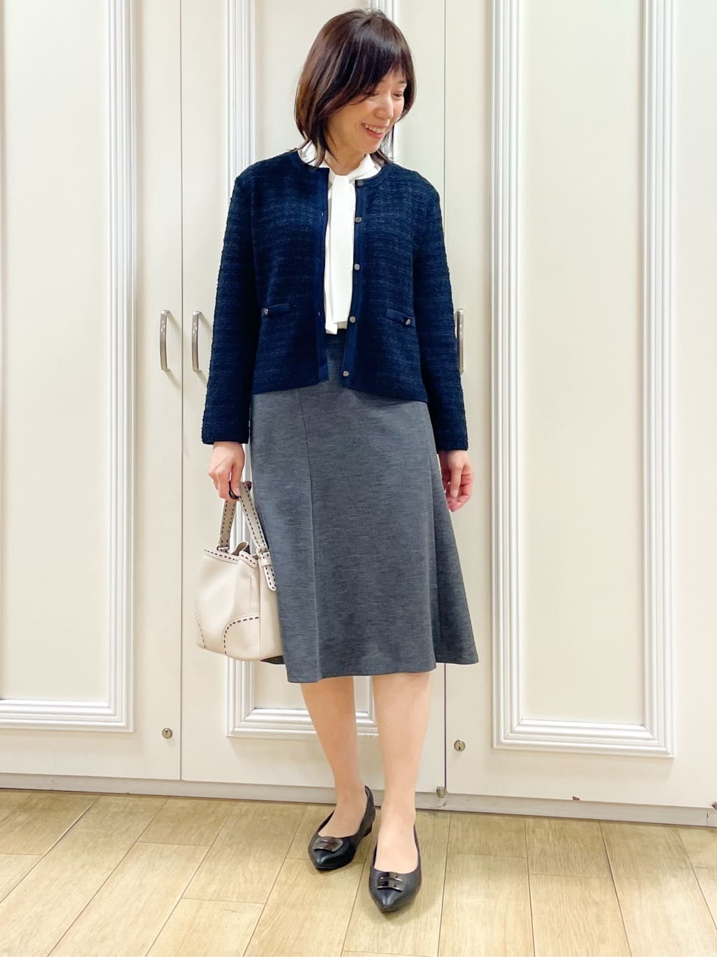 めいさんの「Reflect｜【ライトアウター／ゆったりシルエット／気軽な羽織に◎】ドライタッチカーディガン」を使ったコーディネート