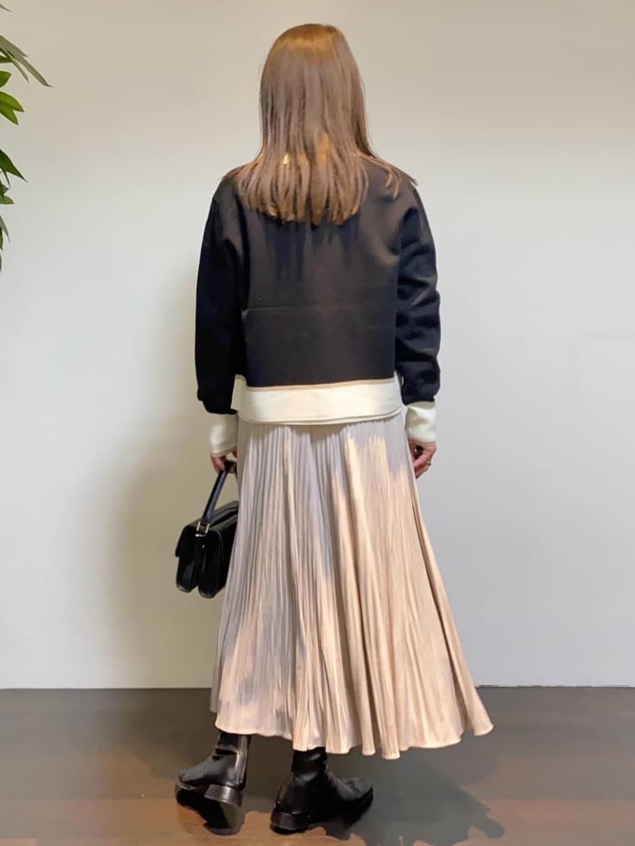 tomoさんの「UNTITLED｜【アンサンブル可/ジャケット風】ウールミラノリブカーディガン」を使ったコーディネート