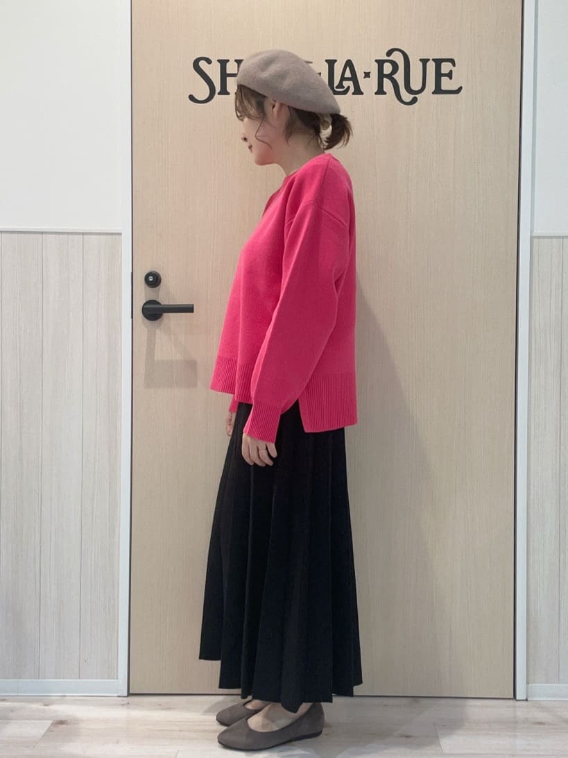 funafunaさんの「SHOO･LA･RUE｜【S-LL/洗濯機可/体型カバー】大人世代も取り入れやすい スウェットライクニット」を使ったコーディネート