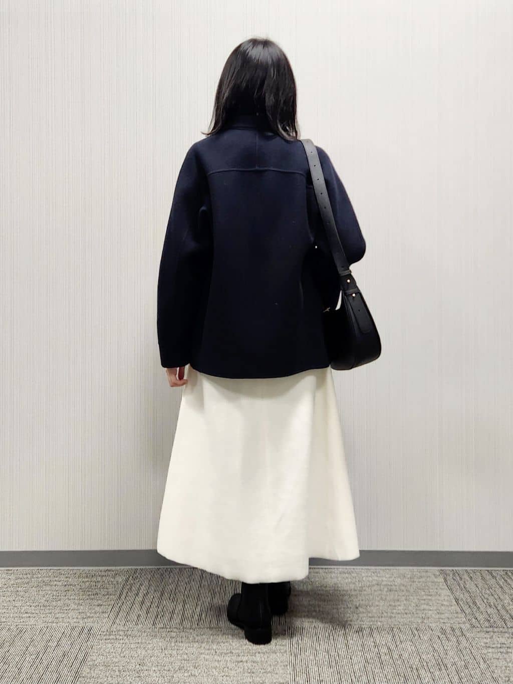 naraさんの「Dessin｜【洗える】ウール混リバーメルトンコート」を使ったコーディネート