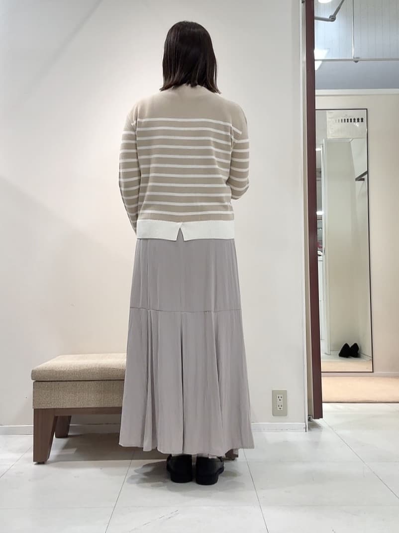 YUIさんの「UNTITLED｜【洗える】モックネックミラノリブニット」を使ったコーディネート