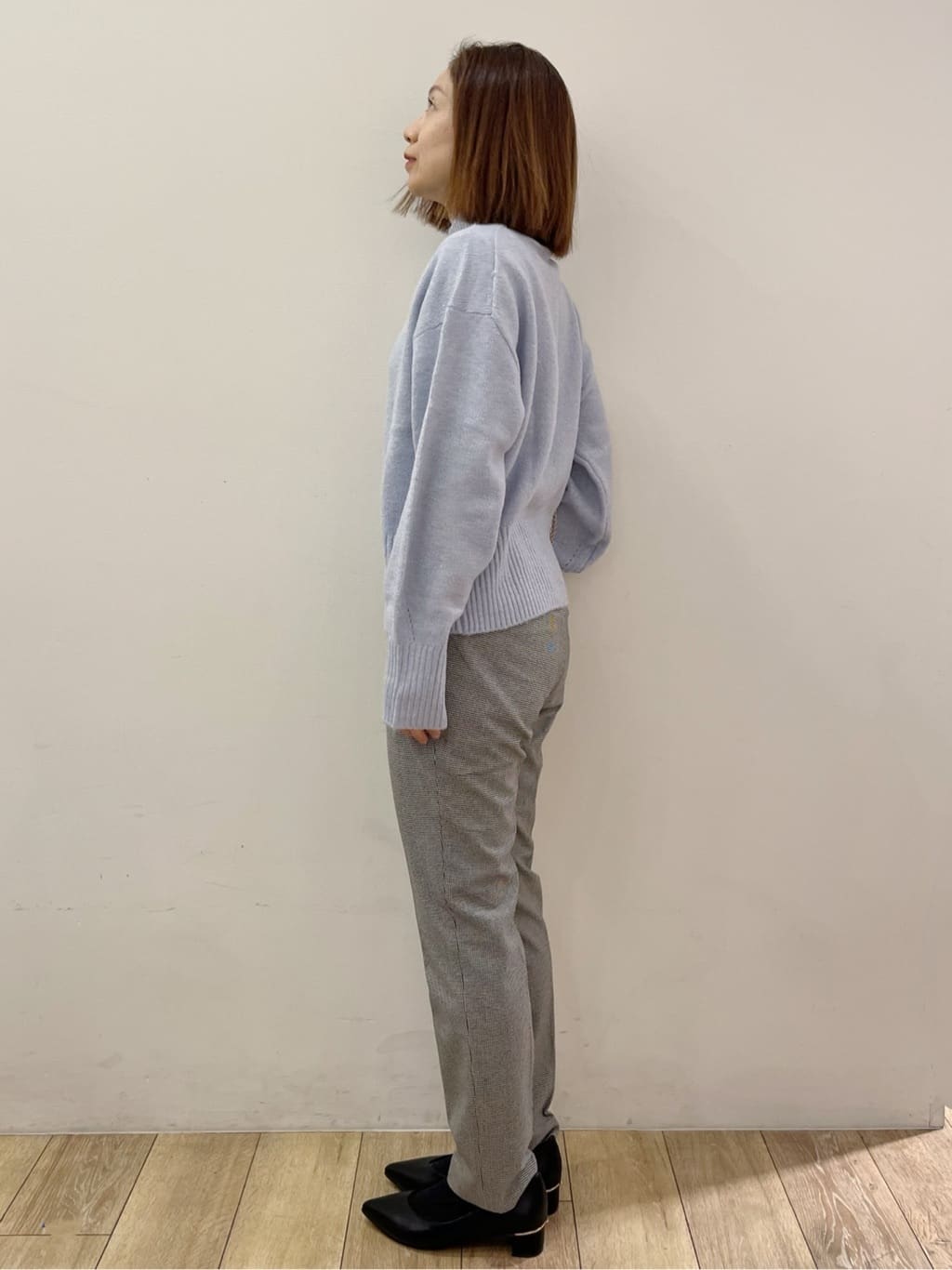 kcさんの「OPAQUE.CLIP｜ウォームストレッチテーパードパンツ【洗濯機OK／防シワ／吸湿発熱】《XS～3L》」を使ったコーディネート