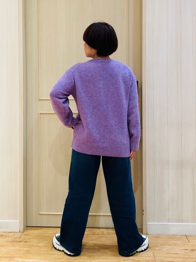 YYYさんの「SHOO･LA･RUE｜【S-LL】脚のラインを拾いにくい デニムワイドパンツ」を使ったコーディネート