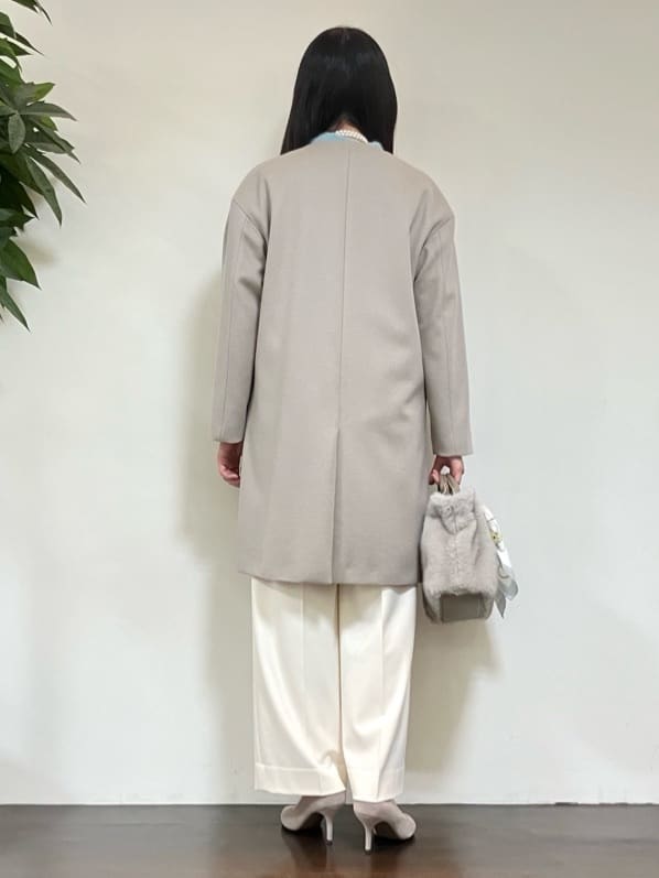 カレンさんの「UNTITLED｜【大人な品格/ふわふわニット】フォックスカシミヤ コクーンニット」を使ったコーディネート