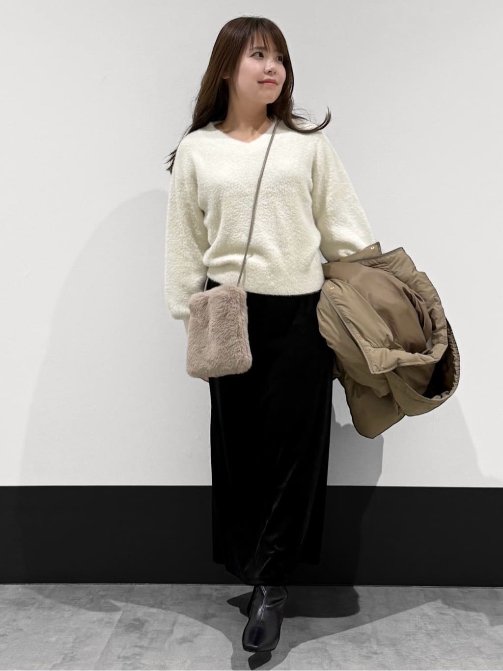 macchaさんの「THE SHOP TK｜【ぎゅっとされているような暖かさ】撥水中綿ブルゾン」を使ったコーディネート