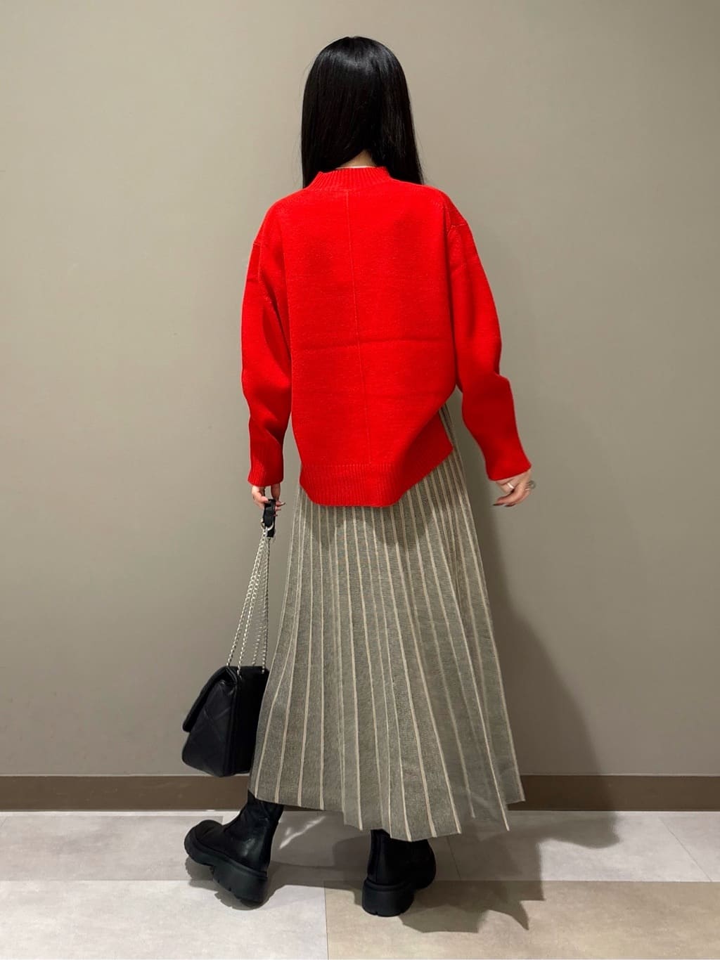 KEIKOさんの「INDIVI｜【冬ニット人気NO．1！／カシミヤ混】ミドルゲージハイネックニット」を使ったコーディネート