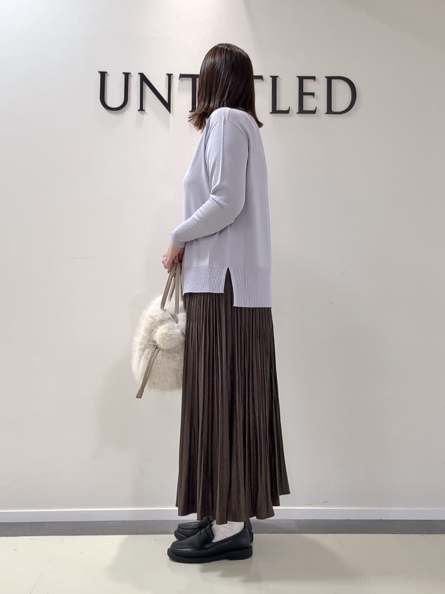 YUIさんの「UNTITLED｜【エレガント／ミディアウター】ミックスヘリンボンコート」を使ったコーディネート