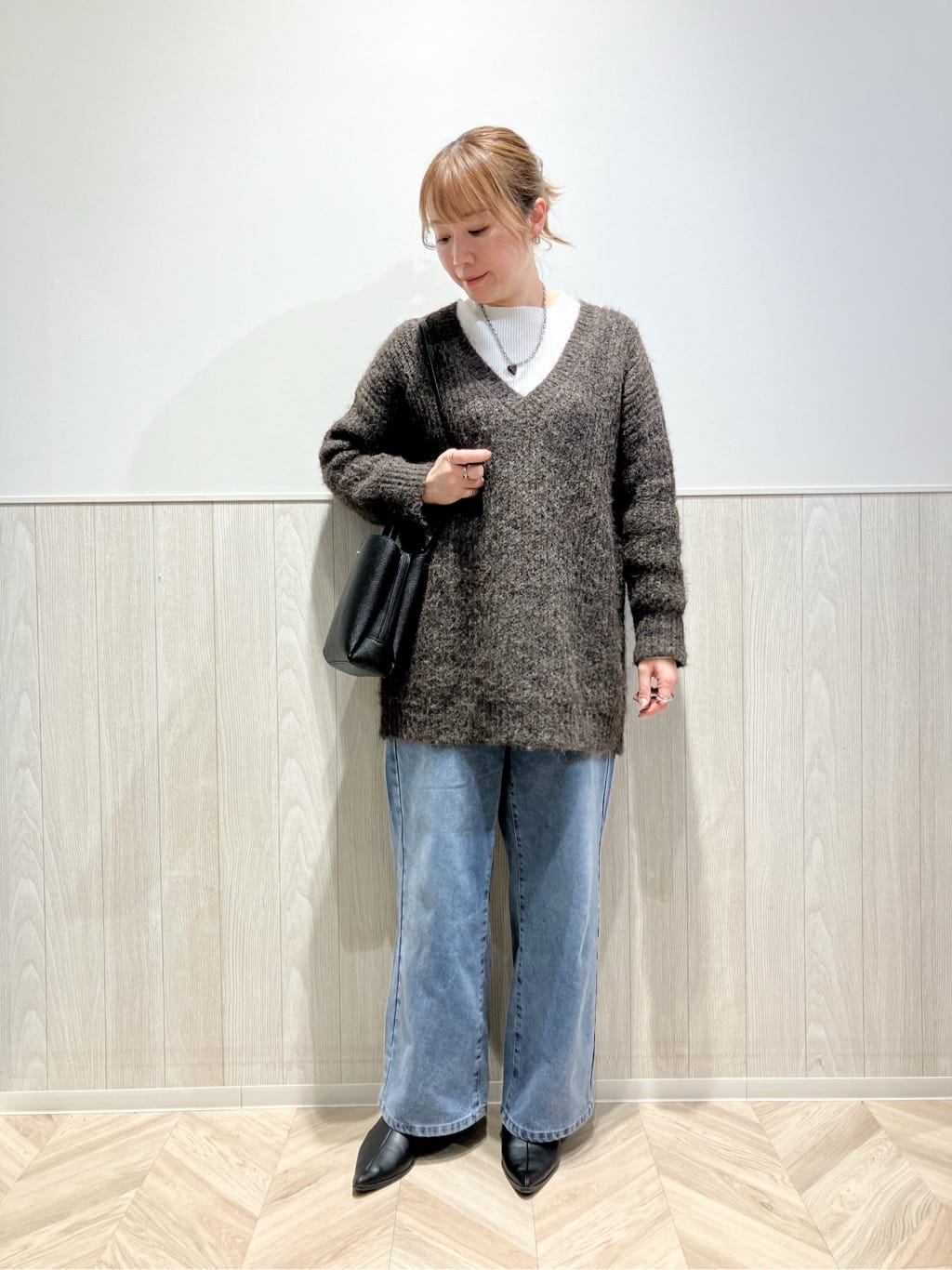 shokoさんの「SHOO･LA･RUE｜【S-LL】マットな色味が大人な雰囲気 スエード調フードコート」を使ったコーディネート