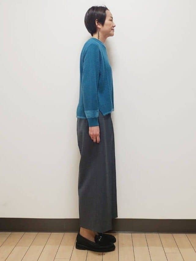 yuuさんの「Reflect｜【ほんのりラメ感◎】ケーブル柄ニット」を使ったコーディネート