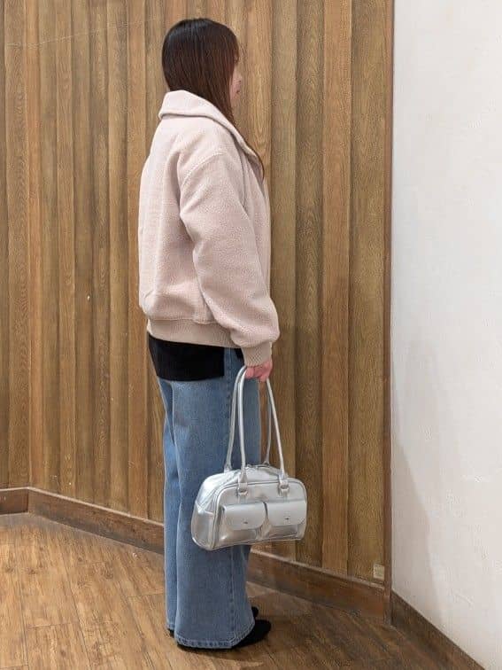 みみみさんの「SHOO･LA･RUE｜【S-LL】軽くてふんわりあたたかい スライバージャケット」を使ったコーディネート