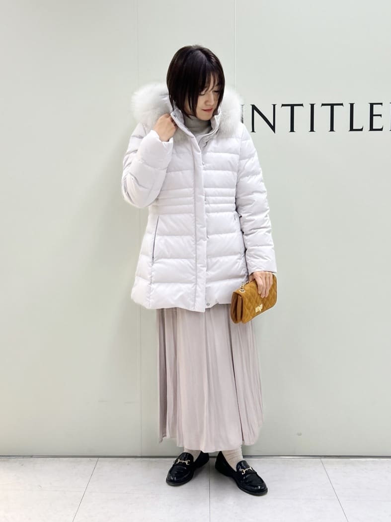 Mikiさんの「UNTITLED｜【洗える】スポンディッシュ ボトルネックニット」を使ったコーディネート