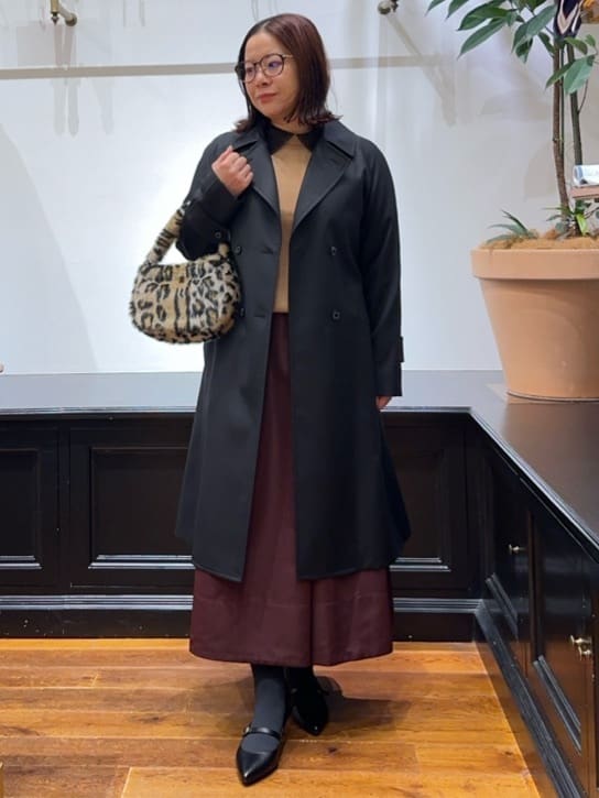 Asamiさんの「DRESSTERIOR｜コンパクトフェイクファーバッグ」を使ったコーディネート