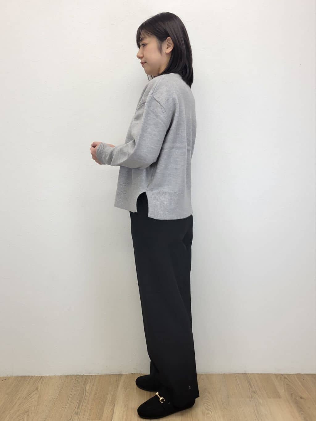 LISAさんの「OPAQUE.CLIP｜撥水フードミドルダウンコート【防風／抗菌防臭／洗濯機OK】《S～LL》」を使ったコーディネート