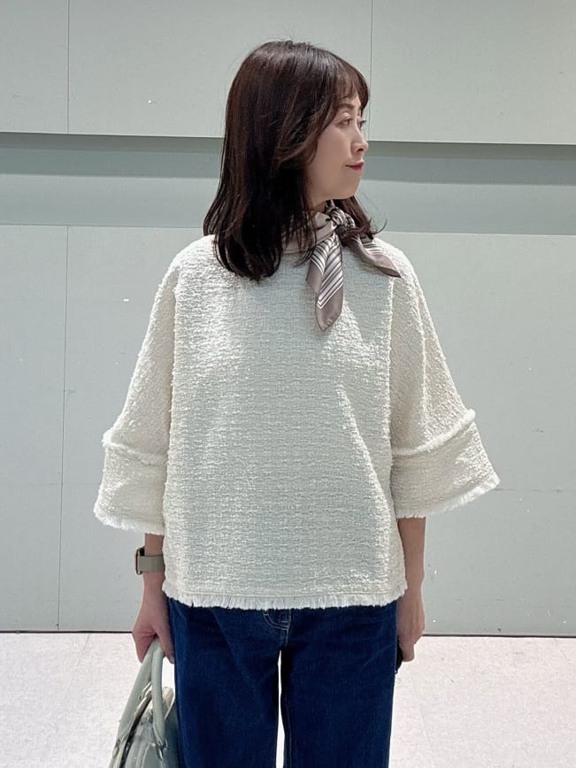 makiさんの「UNTITLED｜【定番人気/はっ水/洗える】タスランショートトレンチコート」を使ったコーディネート