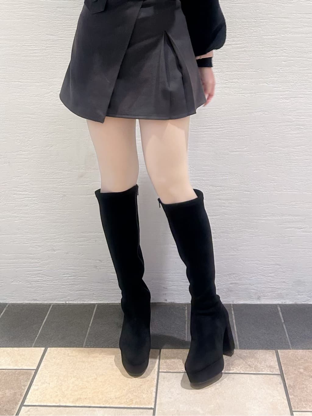 ゆうりさんの「ESPERANZA｜ゆる傾斜ロングブーツ」を使ったコーディネート