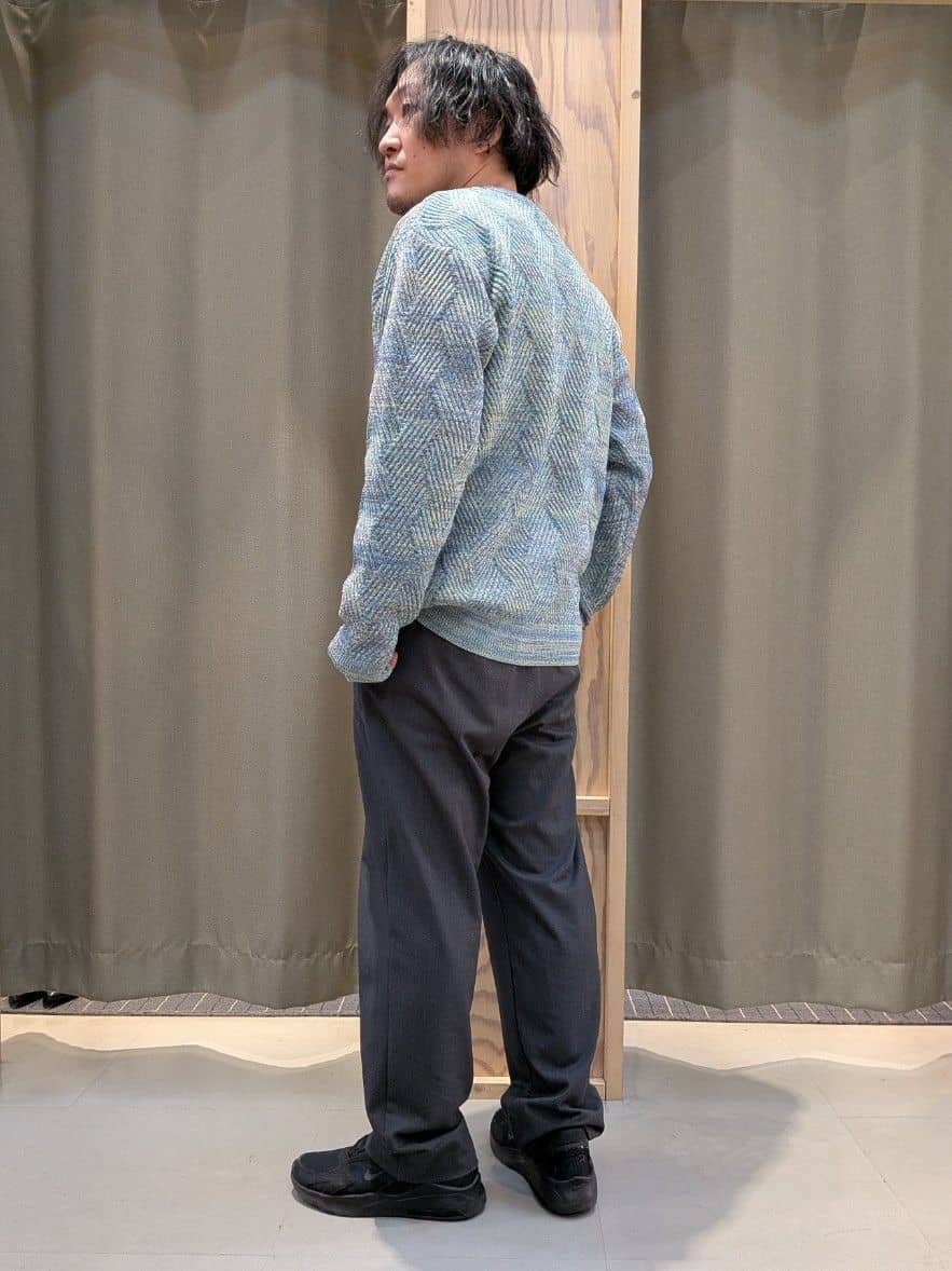 okcさんの「THE SHOP TK｜【頑張りすぎないオシャレ】ミックスヤーンニット　洗濯機OK／軽量」を使ったコーディネート