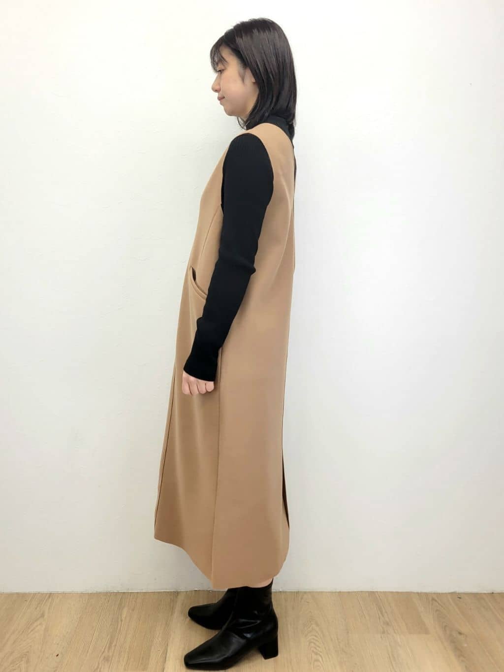 LISAさんの「OPAQUE.CLIP｜撥水ショートダウン【防風／抗菌防臭／洗濯機洗い可】《SS～LL》」を使ったコーディネート