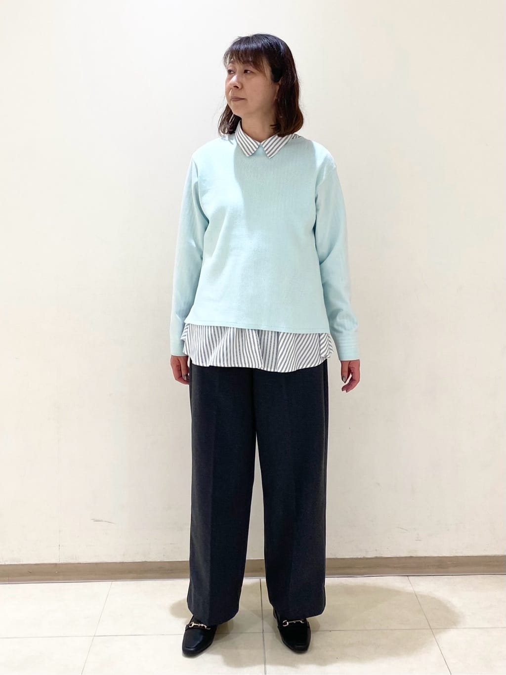 COCOさんの「grove｜フーデットミドルコート」を使ったコーディネート