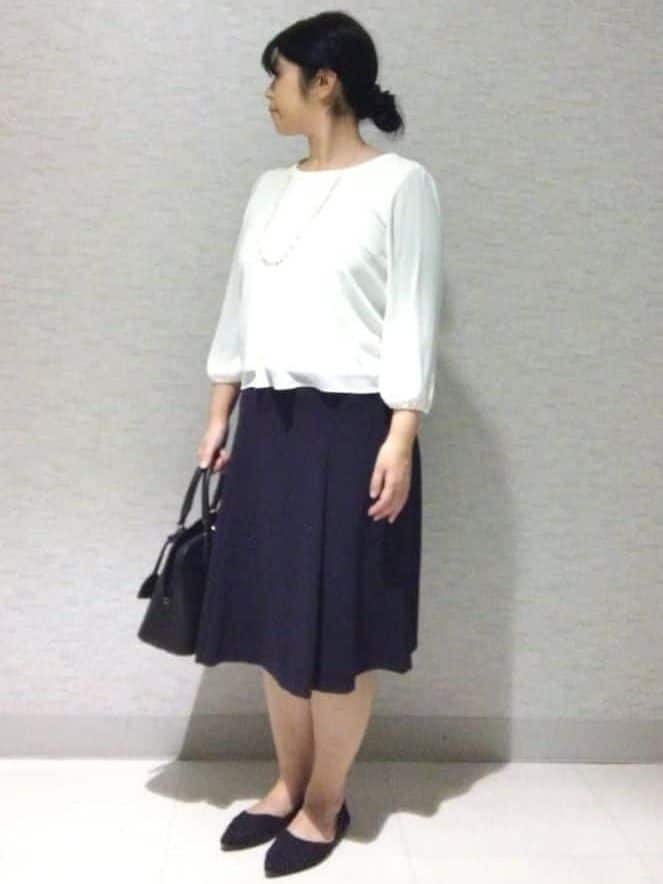 sakoさんの「Reflect｜【SS-4Lサイズ】ピンタック&times;スカラレースブラウス」を使ったコーディネート