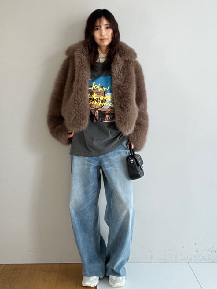 misaさんの「DRESSTERIOR｜◆HAVELESS（ハヴレス）フェイクファージャケット」を使ったコーディネート