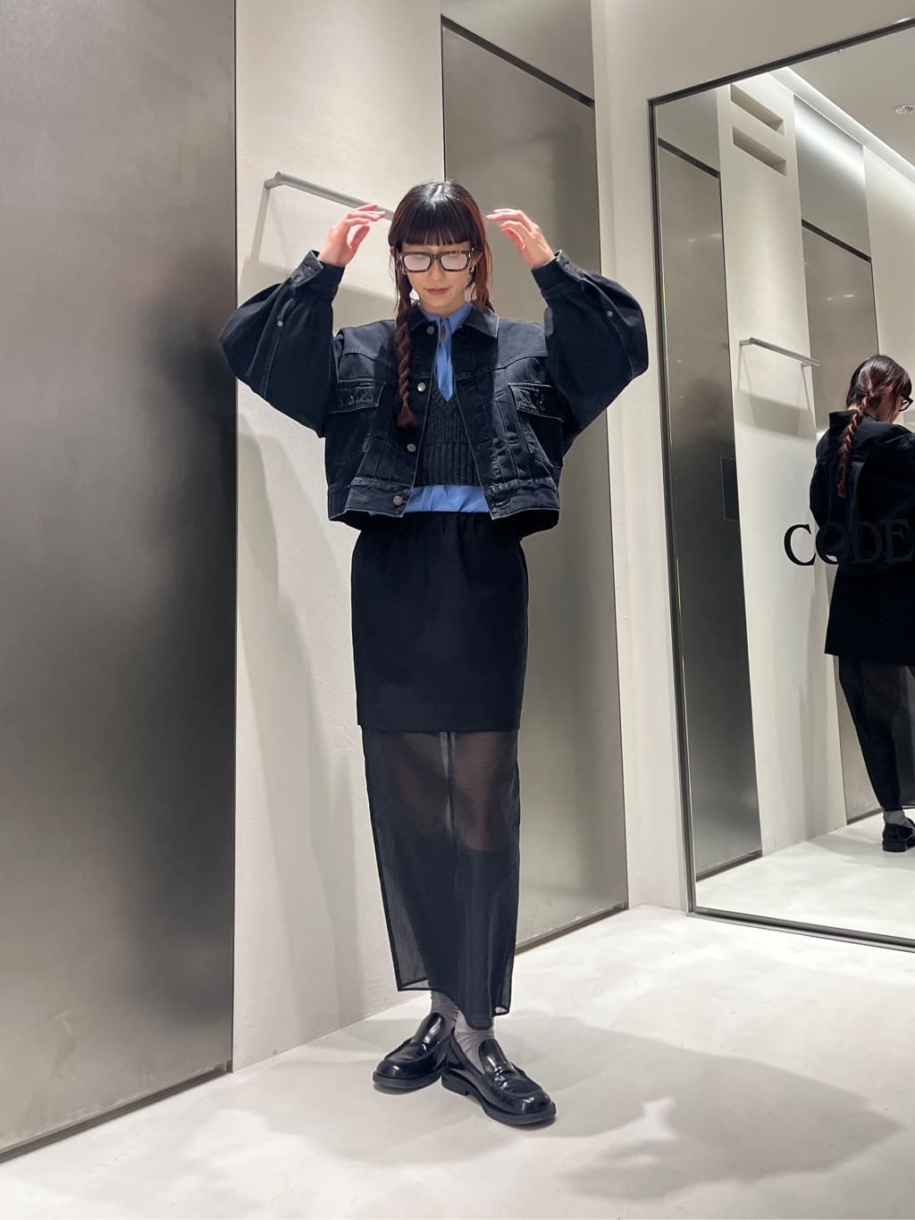 Rielさんの「CODE A｜dual form vest knit」を使ったコーディネート