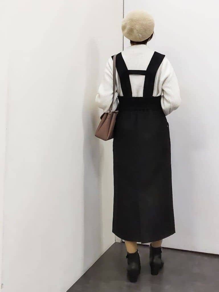 やまちゃんさんの「grove｜【洗える】ふんわりウール混ボトルネックニット」を使ったコーディネート