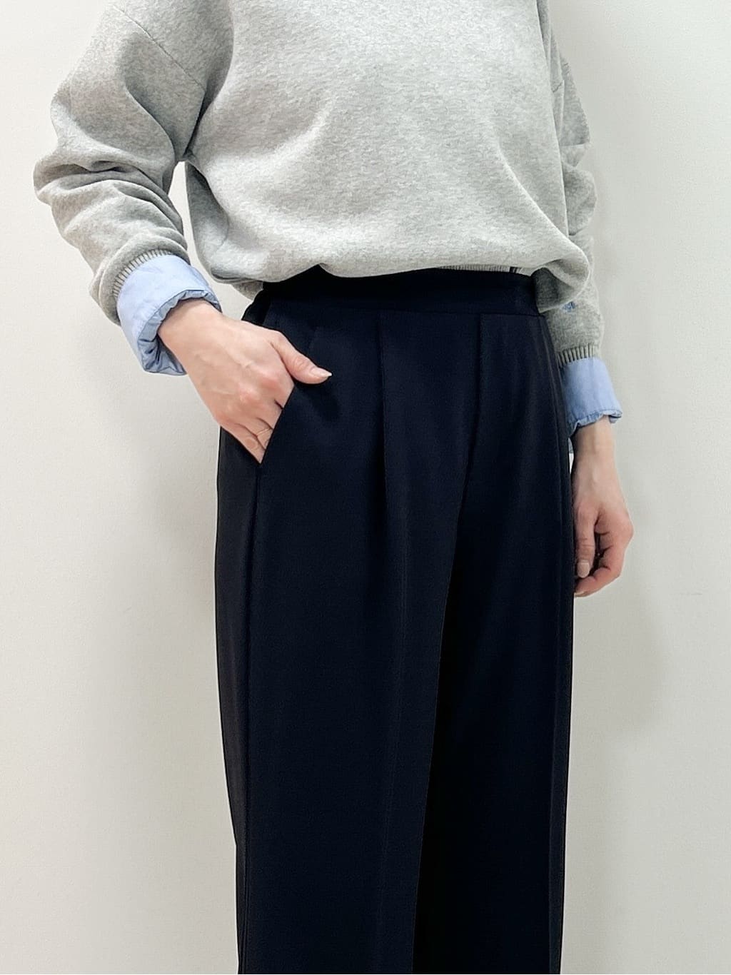 Kaiさんの「Dessin｜【花粉ガード/撥水加工/洗える】クルーネックスプリングコート」を使ったコーディネート
