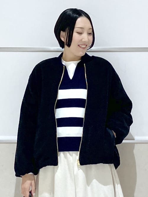 eriko さんの「Dessin｜【2WAY】リバーシブルタフタボアアウター」を使ったコーディネート