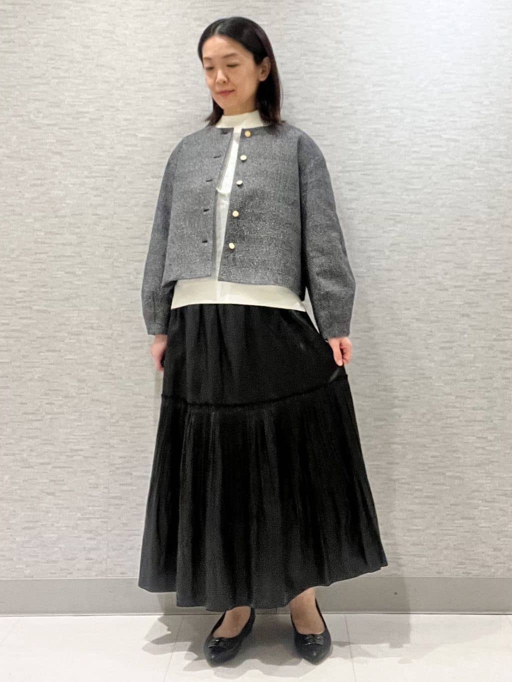 marikoさんの「Reflect｜アーガイル柄ハイネックニット」を使ったコーディネート