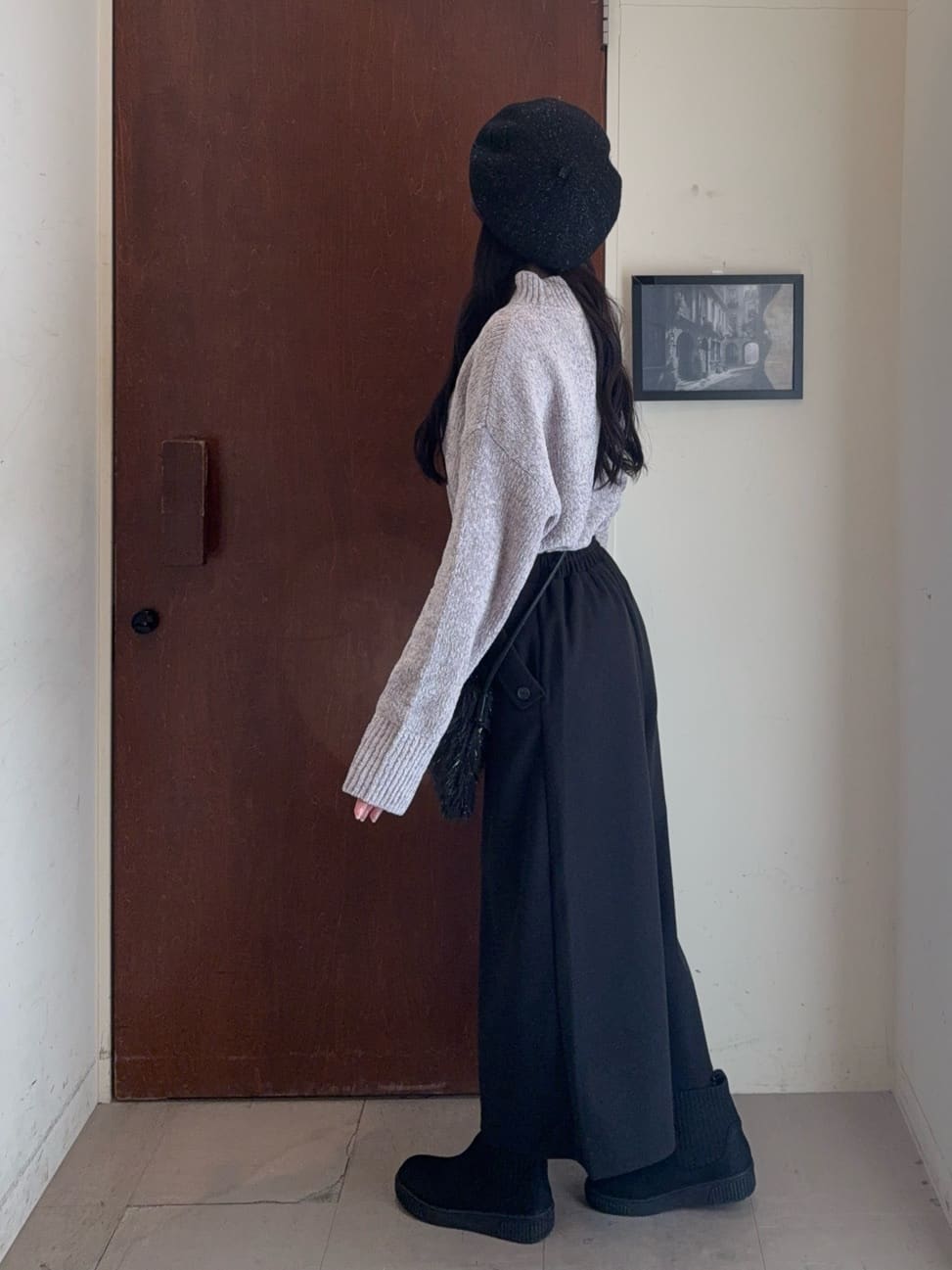 ふーちゃんさんの「SHOO･LA･RUE｜【着丈選べる/きっと虜になる】あったかもちもち ワイドパンツ」を使ったコーディネート