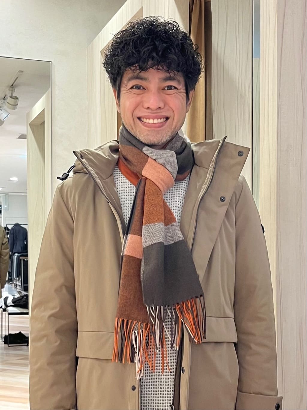 URAさんの「TAKEO KIKUCHI｜【None Of Stress】ストレッチ ダウンブルゾン」を使ったコーディネート